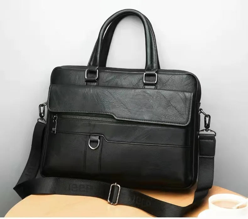 Luxury Brand Business Briefcase Men Leather Handbag For Man
