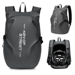 Likros Motorcycle Backpack Waterproof Foldable Helmet Backpack Men Travel Backpa - Back View