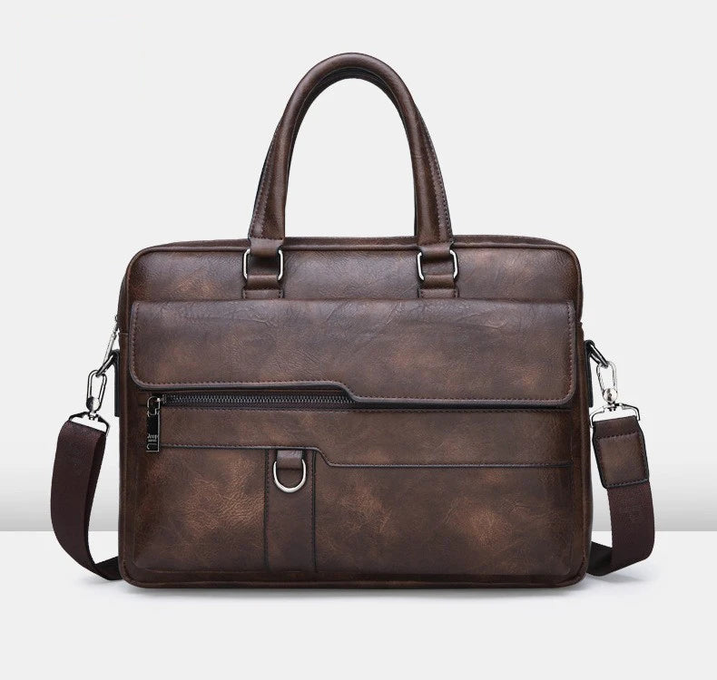 Luxury Brand Business Briefcase Men Leather Handbag For Man