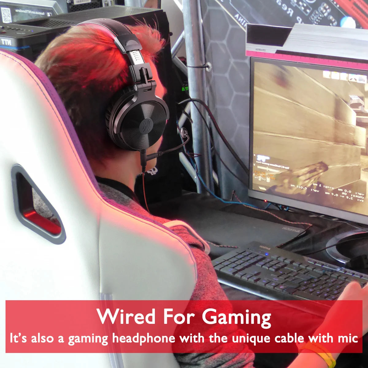 Oneodio Pro-M Wireless Headphones - 110H Playtime Gaming Bluetooth - Product Details