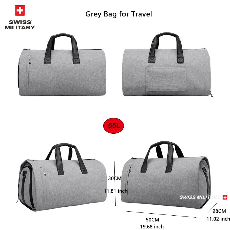 SWISS MILITARY New Men's Business Garment Bags Large Multifunctional
