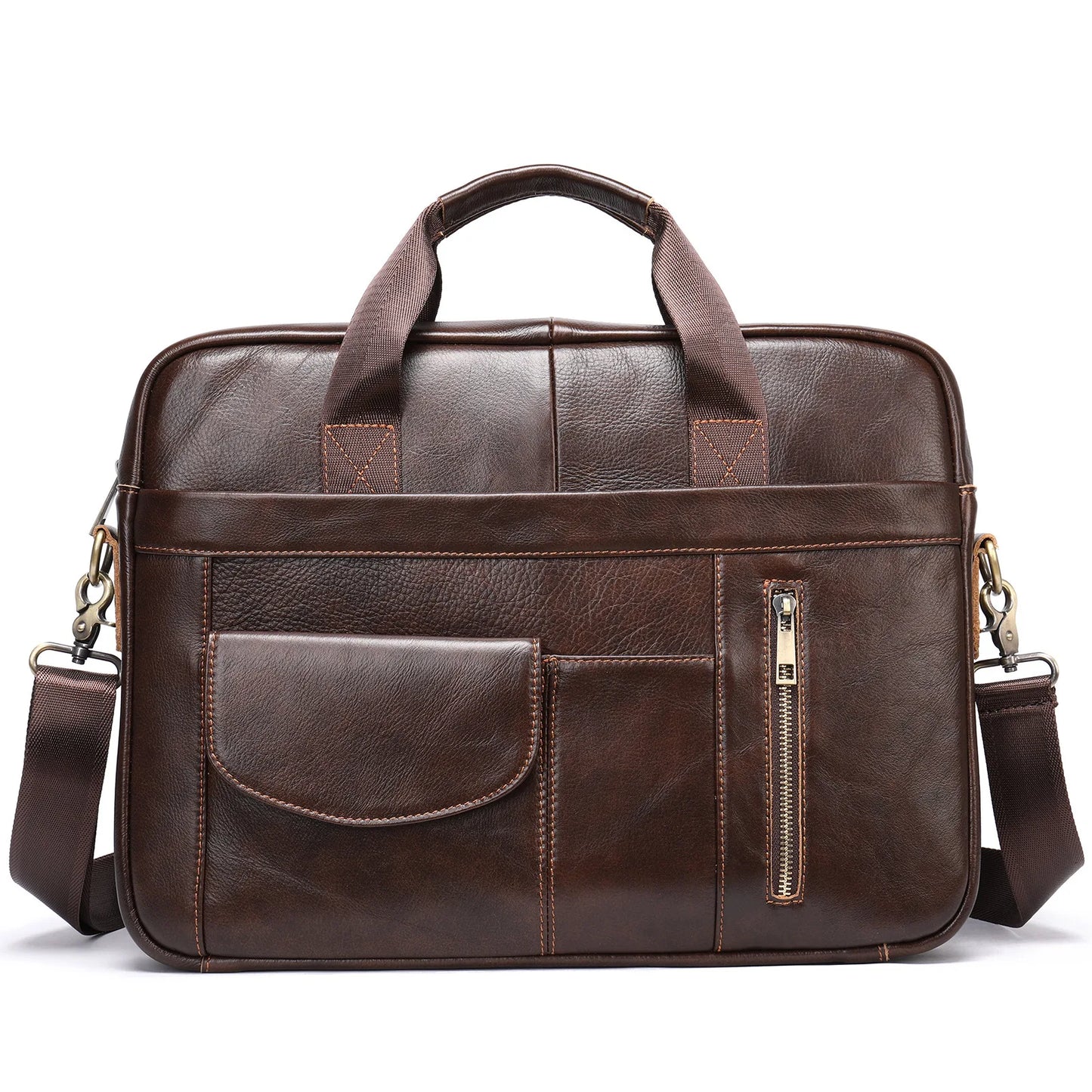 Natural Leather For Men Messenger Bags Man Briefcases Bag Business