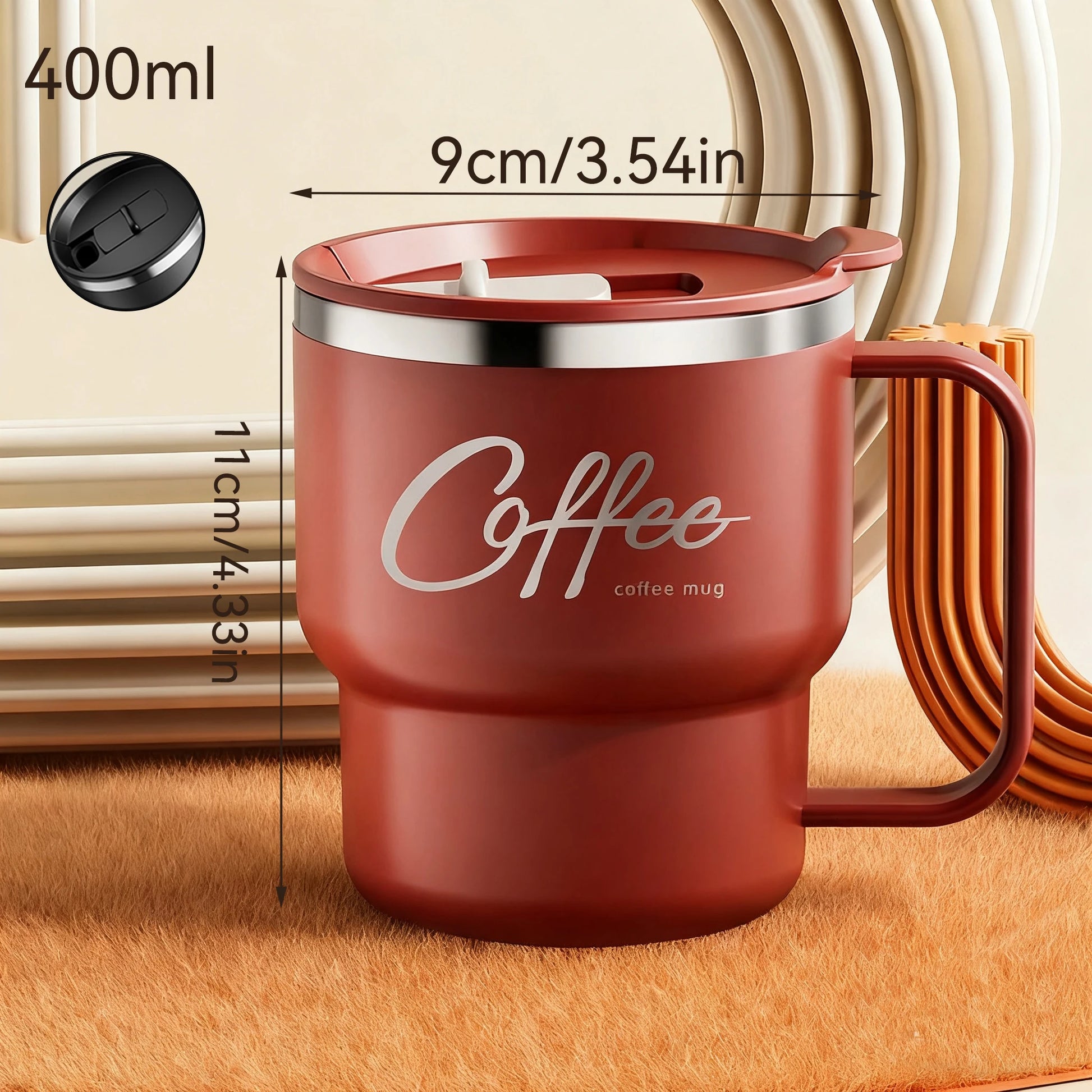 Stainless Steel Coffee Mug - Double Wall Insulated 304 - Product Image 7
