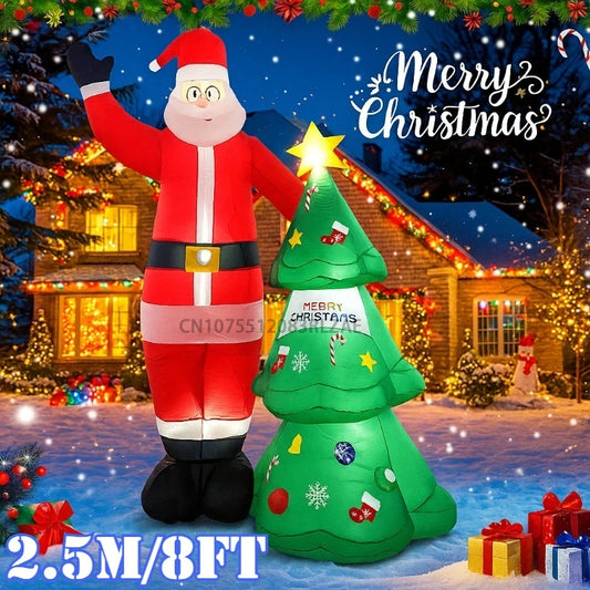 2.5M/8FT Christmas Party Holiday DIY Decorations Inflatable Santa Clau - Main View