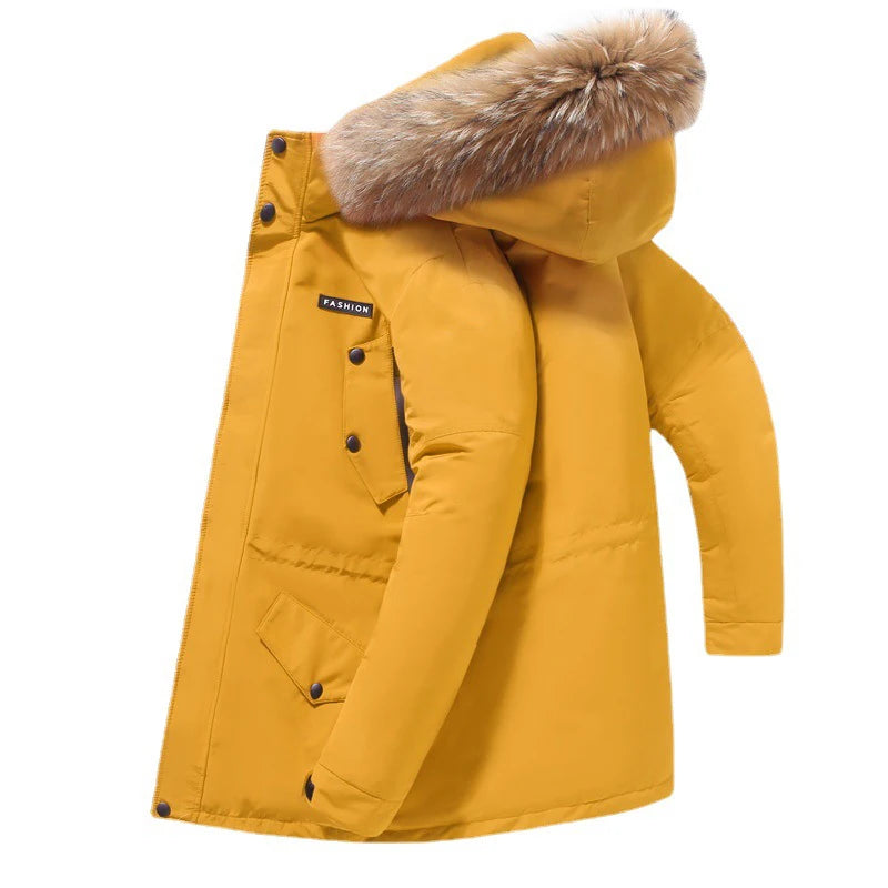 Winter Down Jacket Men -30 Degree Large Fur Collar Warm Hooded Puffer Thicken Parkas Luxury Brand Mi - Gallery image 21