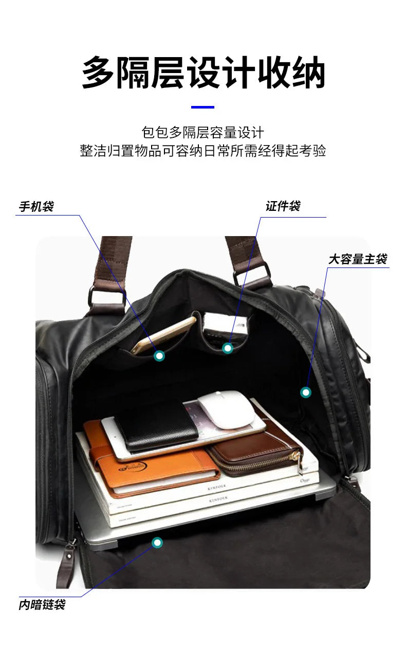 Tilorraine 2025 new men's travel bag, handbag, shoulder large