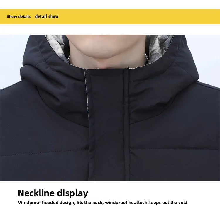 2025 Autumn Winter Loose Youth Cotton Padded Jacket Men Solid Color Parkas Winter Puffer Jackets Mal - Gallery image 7