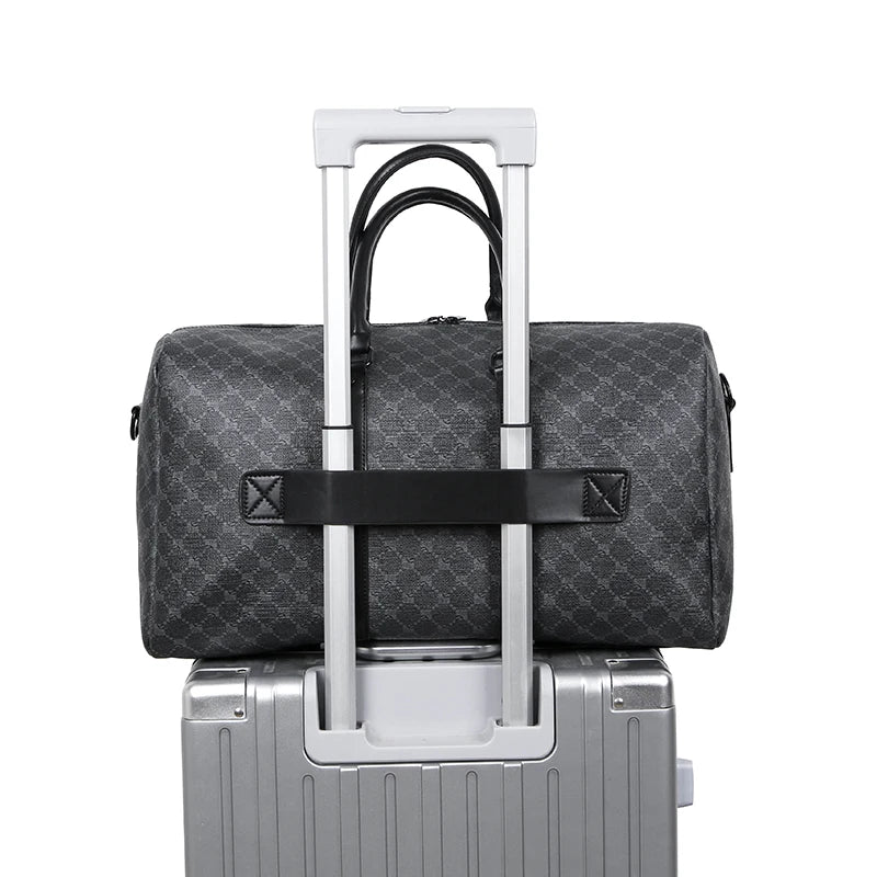 Men’s Black Traveling Bag Large Capacity Business Travel Luggage Bag