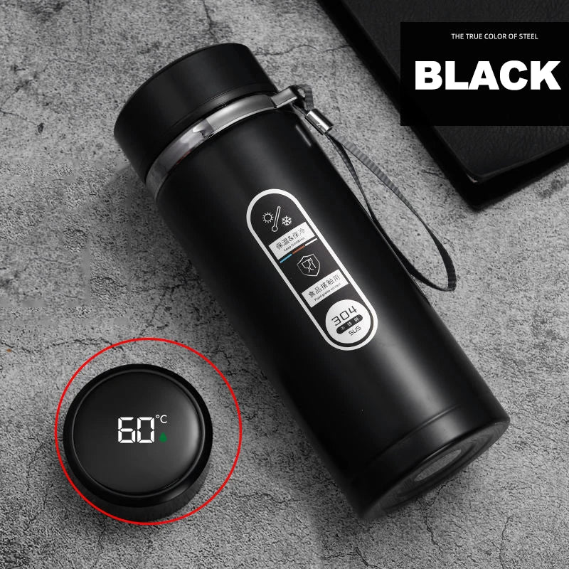 500ML-1Liter Stainless Steel Thermos Bottle with LED Temperature