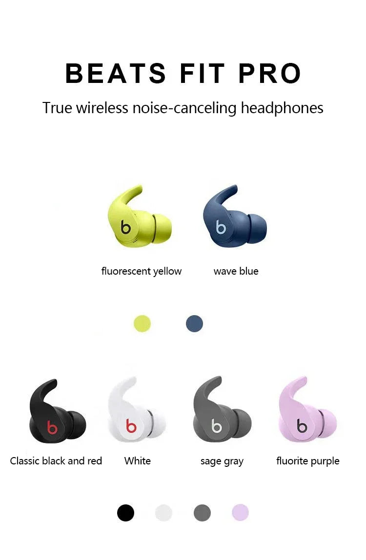 Beats Fit Pro True Wireless Noise Canceling Bluetooth Headphones In-Ear Sports High-Quality Magic So - Gallery image 8
