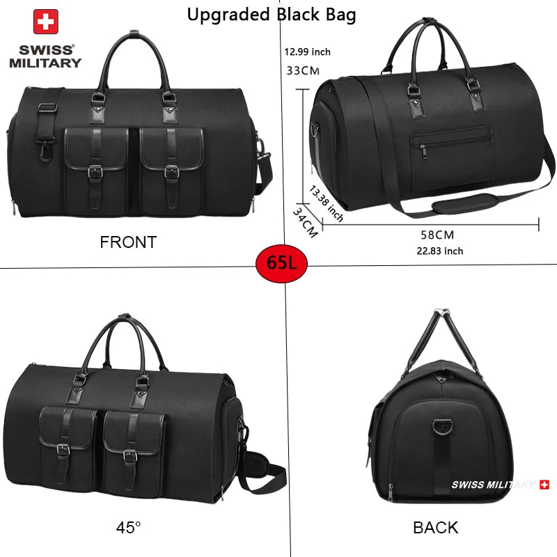 SWISS MILITARY New Men's Business Garment Bags Large Multifunctional