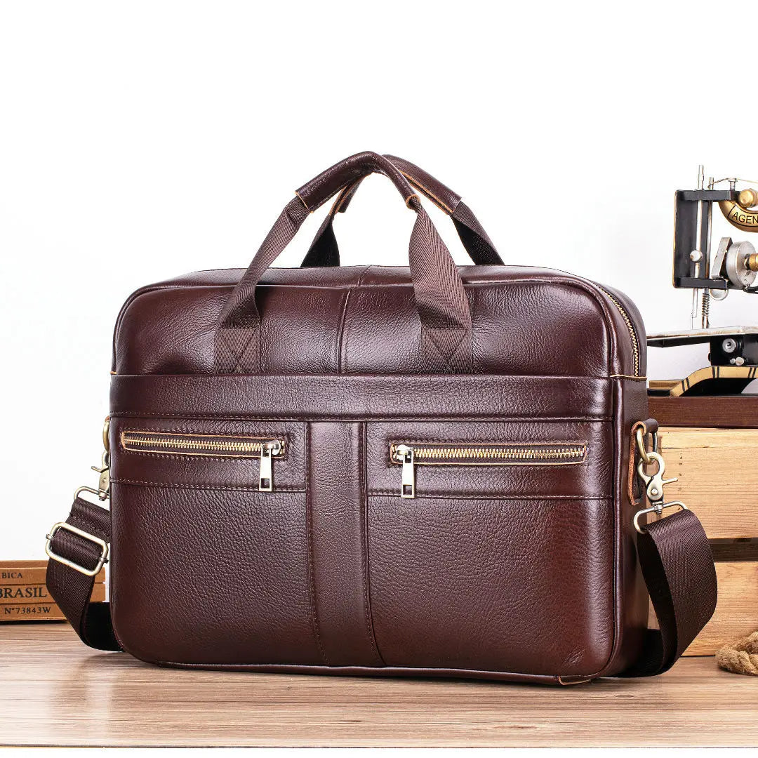 Natural Leather For Men Messenger Bags Man Briefcases Bag Business