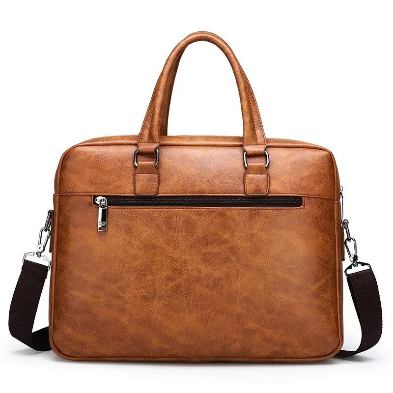 Luxury Brand Business Briefcase Men Leather Handbag For Man