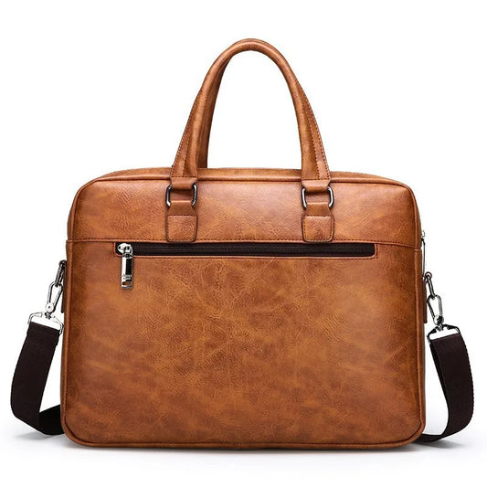 Luxury Brand Business Briefcase Men Leather Handbag For Man
