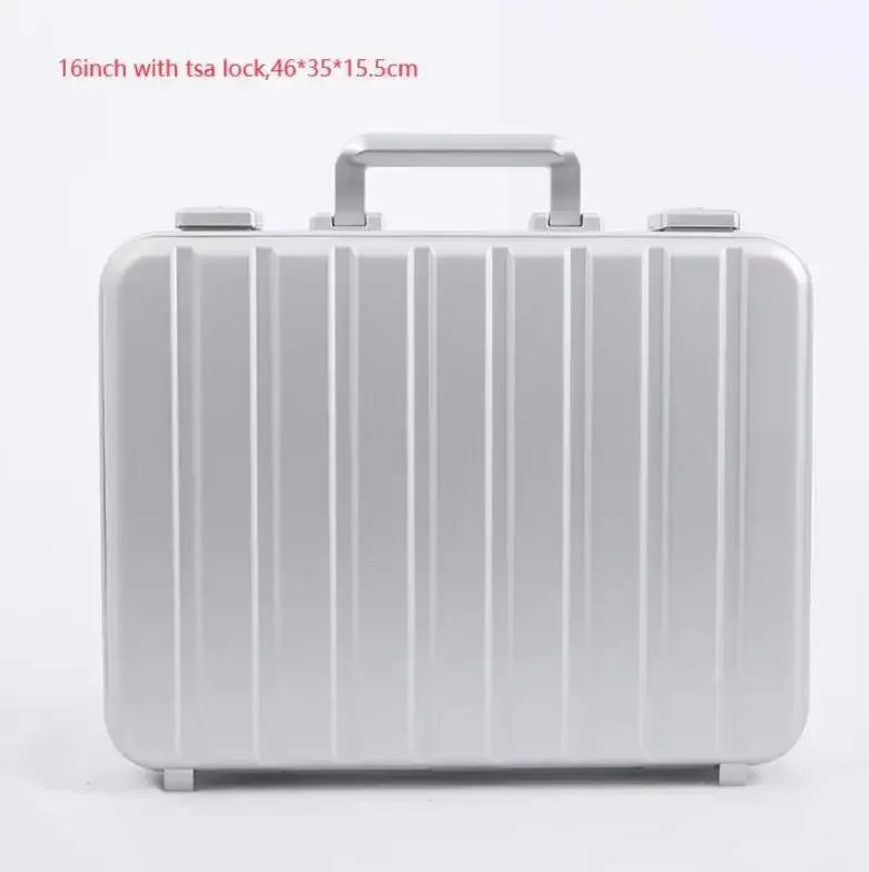 13”15 Inch New Aluminum Briefcase Toolbox Laptop case Business Box With Lock - Gallery image 16