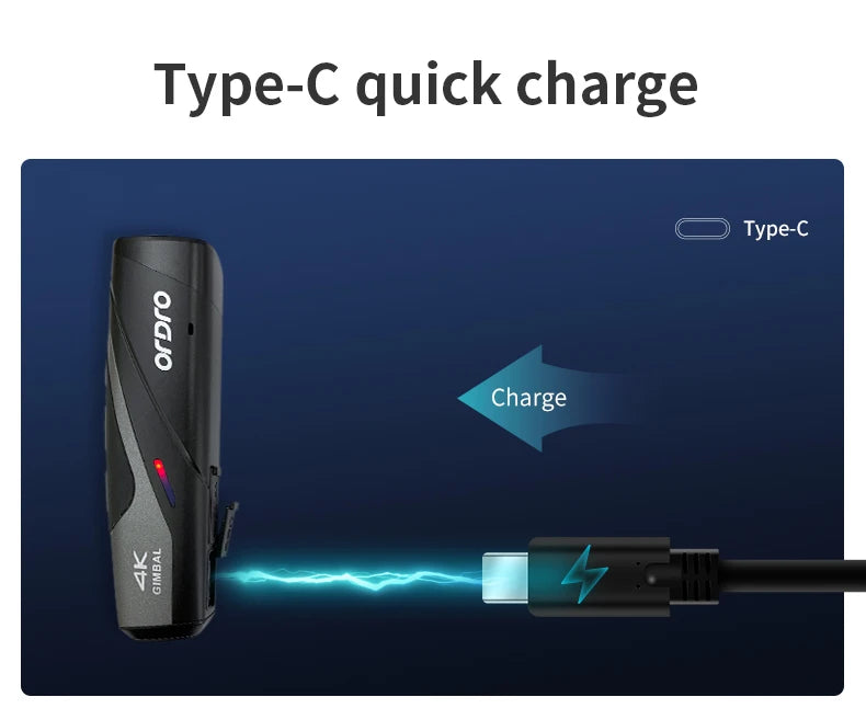 Ordro EP8 Head Wearable Action Camera Vlog 4K 60fps for YouTube