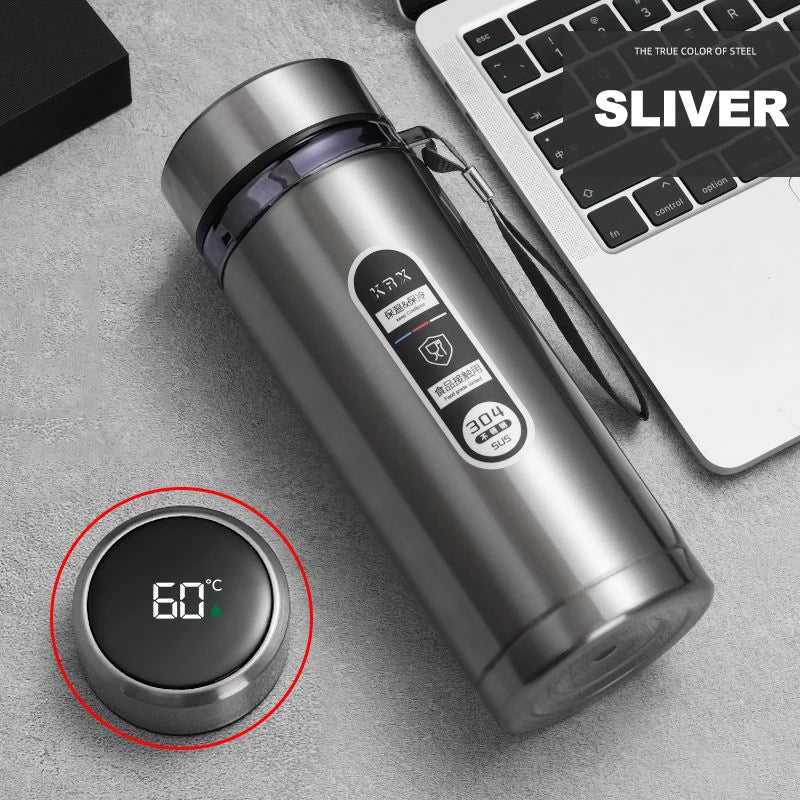 500ML-1Liter Stainless Steel Thermos Bottle with LED Temperature