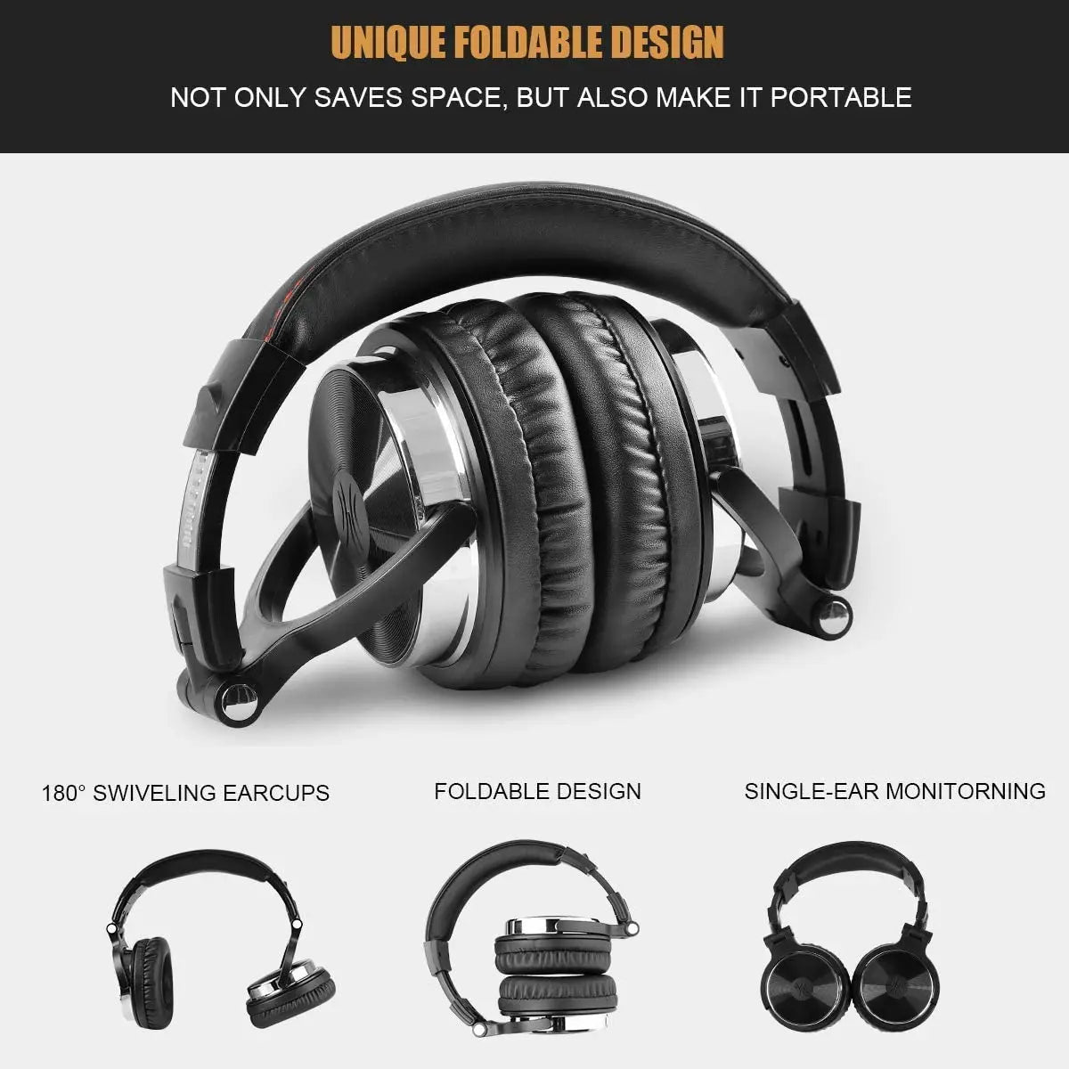 Oneodio Wired Headphones Professional Studio Pro 10/30/50 DJ Headphones With Microphone Over Ear HiF - Gallery image 14