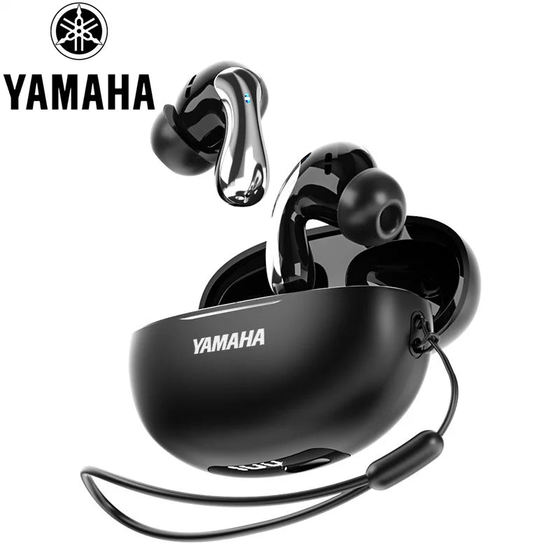 YAMAHA New Wireless Bluetooth Earphones Digital Display Call Intelligent Noise Reduction Stereo Head