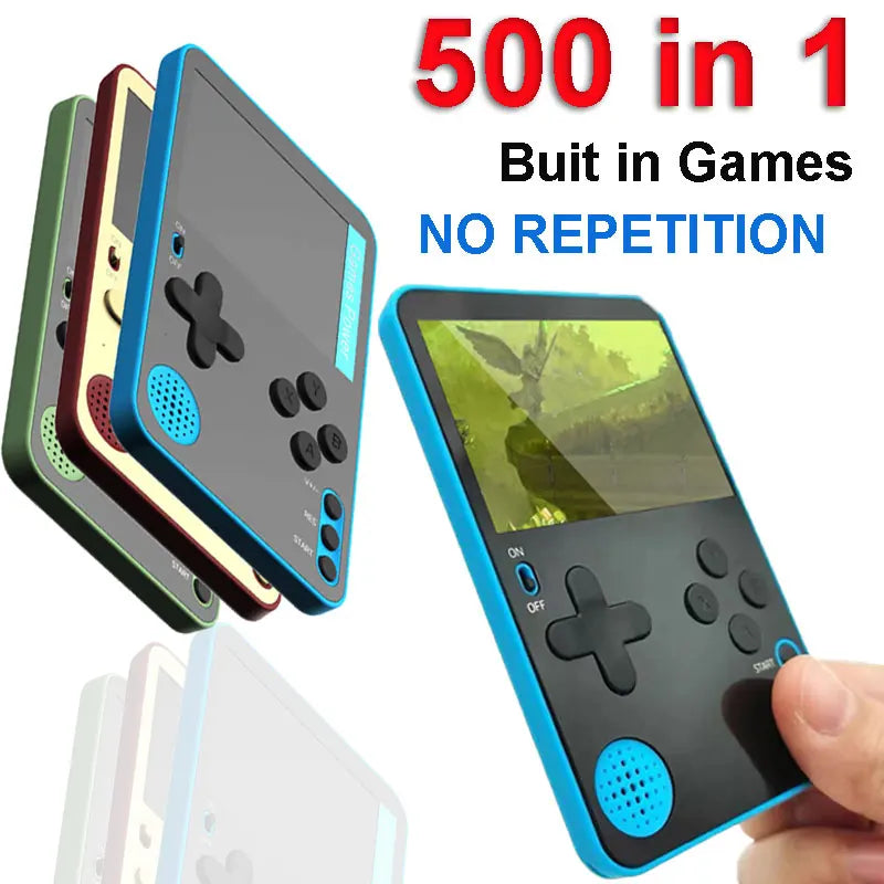 Handheld Game Console 500 Classic Games LCD Retro Video Mini Game