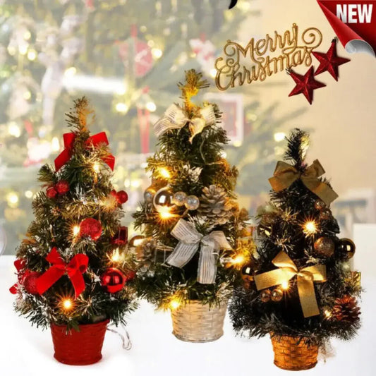 20/30/40cm Christmas Tree Home Bedroom Party Decorations Artificial Ch - Front View