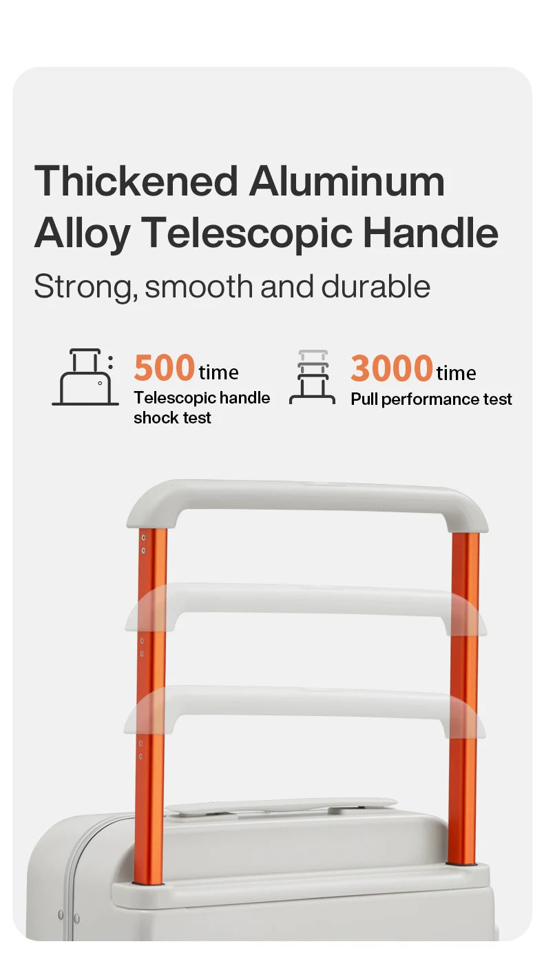 Mixi 2024 New Design Wide Handle Suitcase Men Carry-On Luggage Women Travel Trolley Case 20 Inch Cab - Gallery image 21