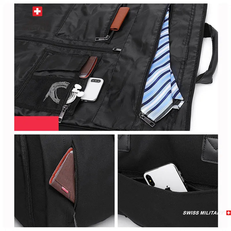 SWISS MILITARY New Men's Business Garment Bags Large Multifunctional