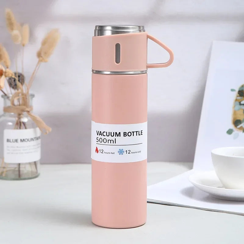 500ML 304 Stainless Steel Vacuum Insulated Bottle Set Office