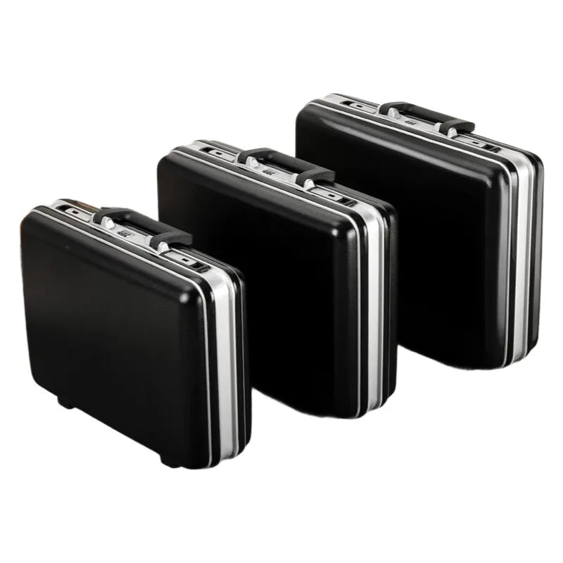 Aluminum Hard Shell Laptop Briefcase - Anti-Theft Password Lock - Additional Angle