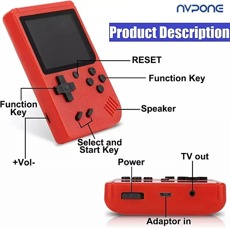 NEW Retro Mini Video Game Console 8-Bit Handheld Game Player
