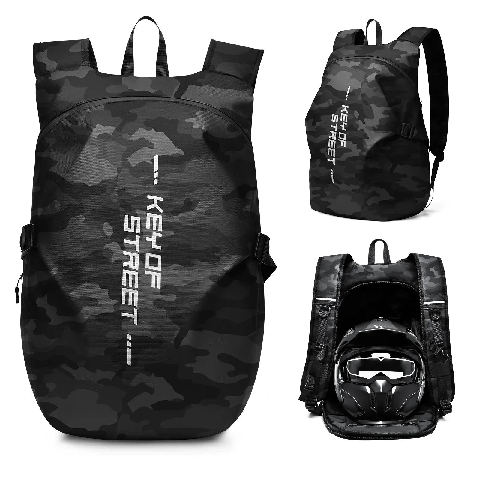 Likros Motorcycle Backpack Waterproof Foldable Helmet Backpack Men Travel Backpa - View 15