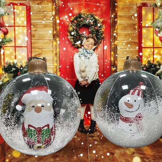 2026 Christmas Santa Snowman Balloons Xmas Tree Decorations Outdoor Ho - Main View