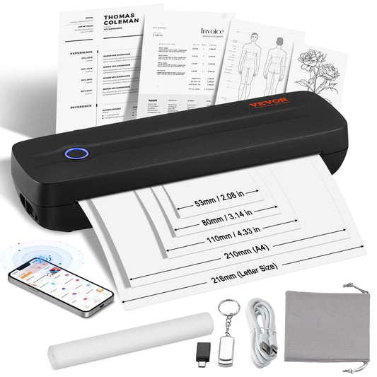 Portable Thermal Printer A4 - Bluetooth Inkless 2600mAh - Main Product Image
