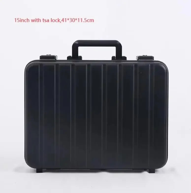 13”15 Inch New Aluminum Briefcase Toolbox Laptop case Business Box With Lock - Gallery image 20