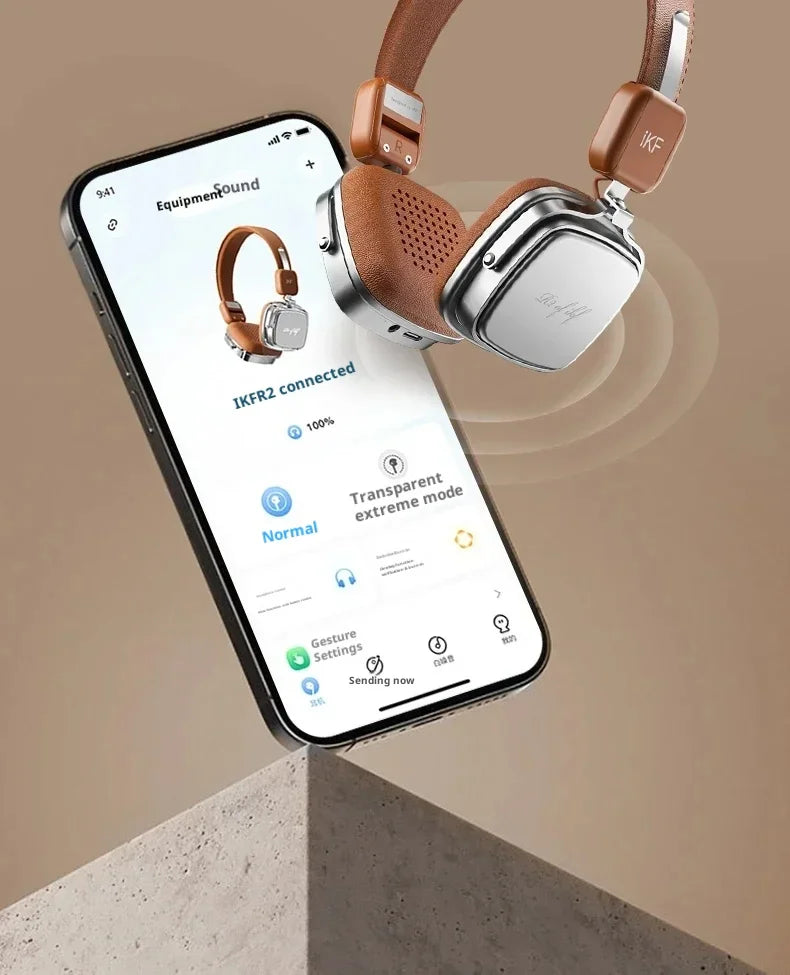 IKF R2 Retro Wireless Headphones Stereo Bass Sport Noise Reduction