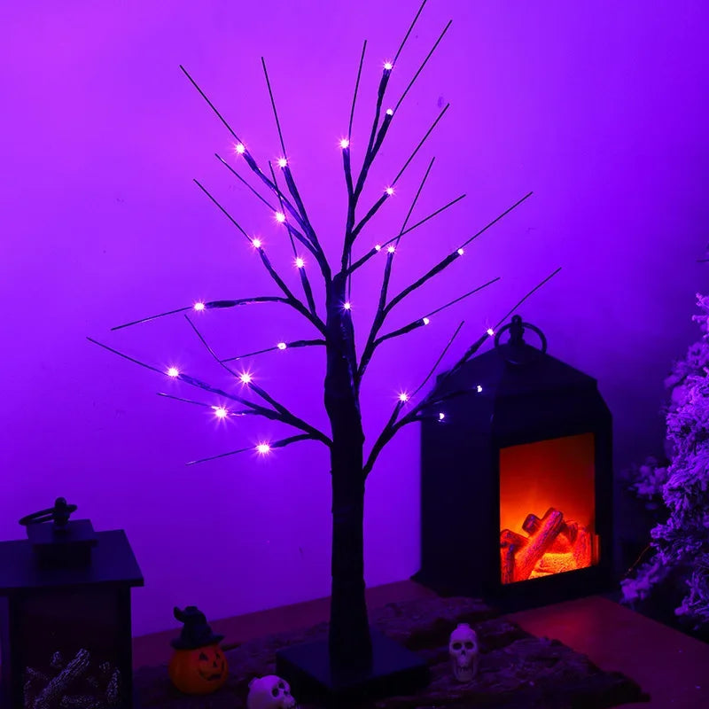 Christmas LED Tree Lights Christmas Birch Tree Home Decoration Lights  - Material Detail