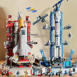 MOC Aerospaces Building Blocks Manned Rocket Craft Launch Center Space Spacecrafts Aviation City Mod