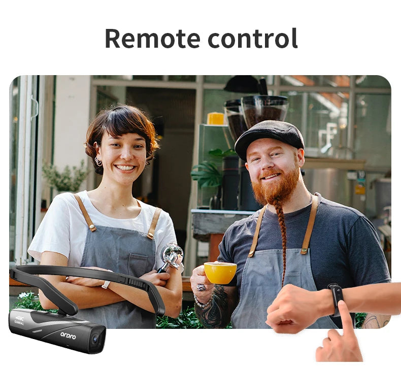 Ordro EP8 Head Wearable Action Camera Vlog 4K 60fps for YouTube