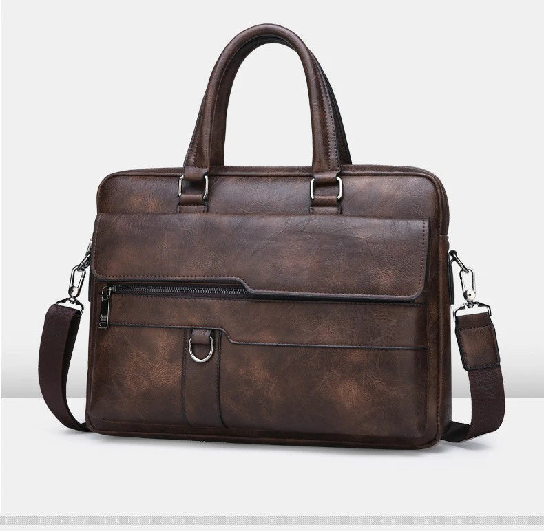 Luxury Brand Business Briefcase Men Leather Handbag For Man