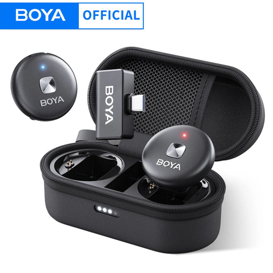 BOYA Omic D/U Wireless Lavalier Lapel Microphone for iPhone iPad