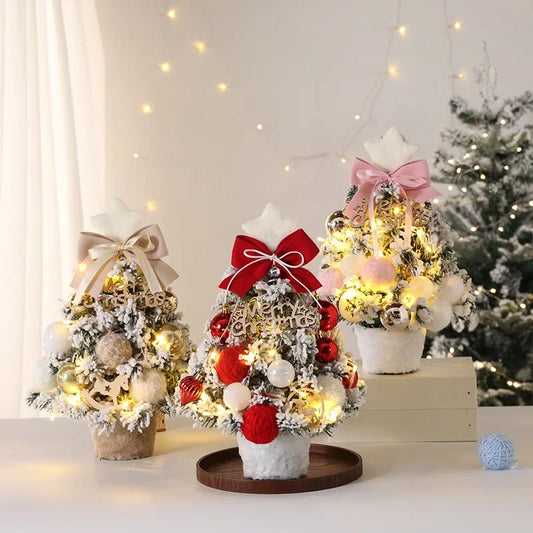 Christmas Tree DIY Set 35cm Xmas Tree with LED Lights Tabletop Ornamen - Main View