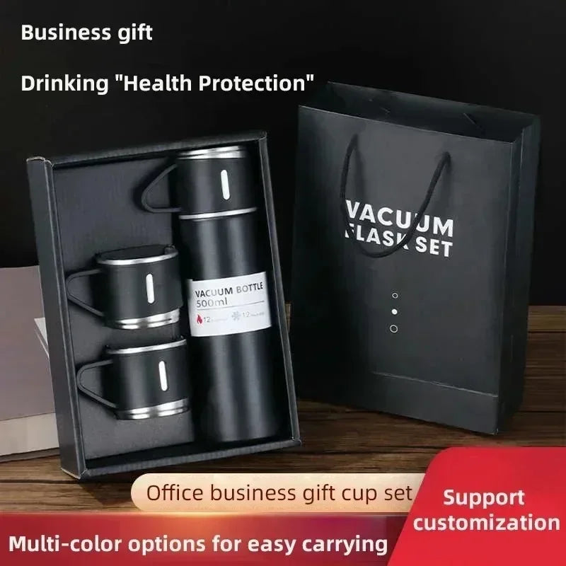 500ML 304 Stainless Steel Vacuum Insulated Bottle Set Office