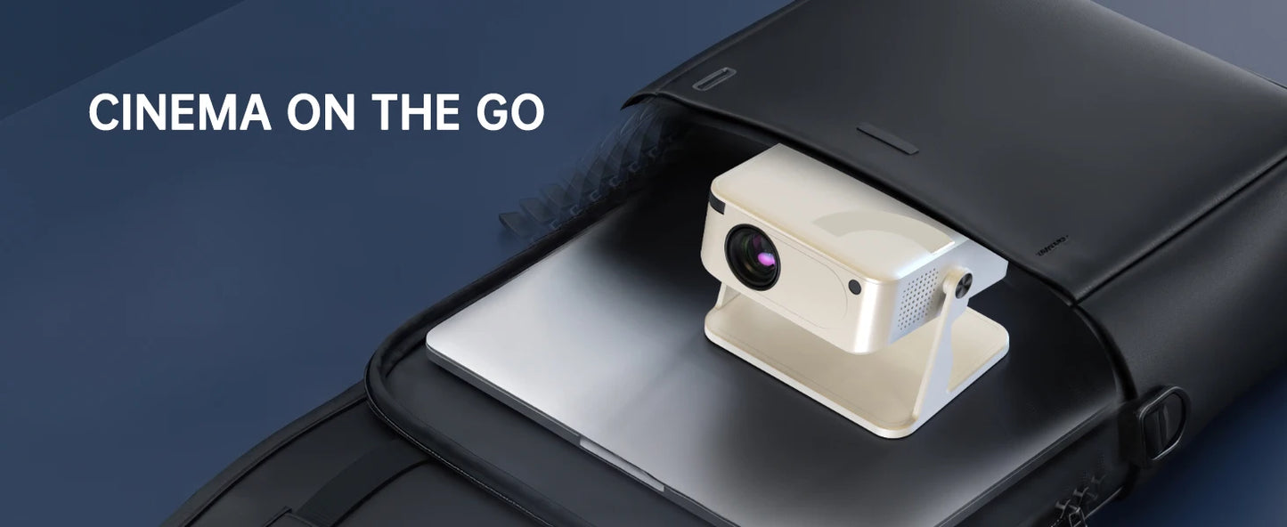 Portable 650ANSI Projector Native 1080P Android 11 Auto Focus & Keystone 4K 360° Rotate Wifi6 BT5.2 Airmouse Home Theater - Product Image 9