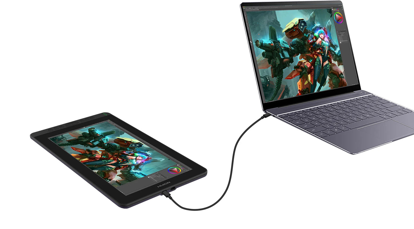 Huion Kamvas 13 Graphics Tablet Monitor AG Glass Pen Display Drawing