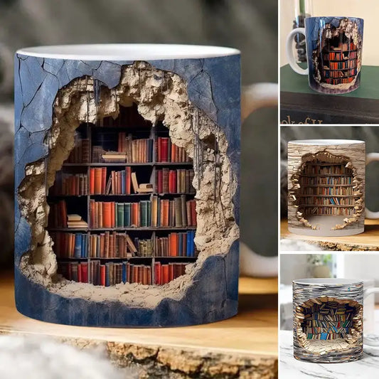 Creative Mark Cup Coffee Cup Tea Cup Christmas Gifts 3D Effect Wall Crash and Bo - Main View