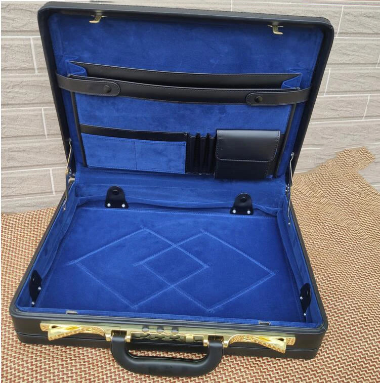 Black Leather Messenger Bag Box - 14-18 Inch Computer Briefcase - Product Details