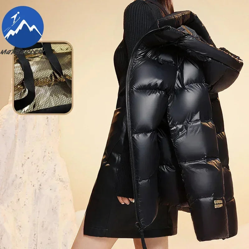 Down Jacket Men Waterproof - Luxury Hooded Goose Feather Puffer - Features and Specifications