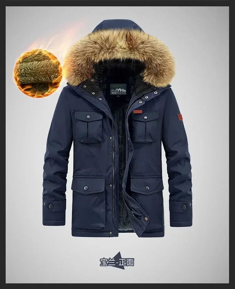 Plus Size 8XL Men Parkas Hooded - Thick Warm Winter Jacket Coat - Product Details