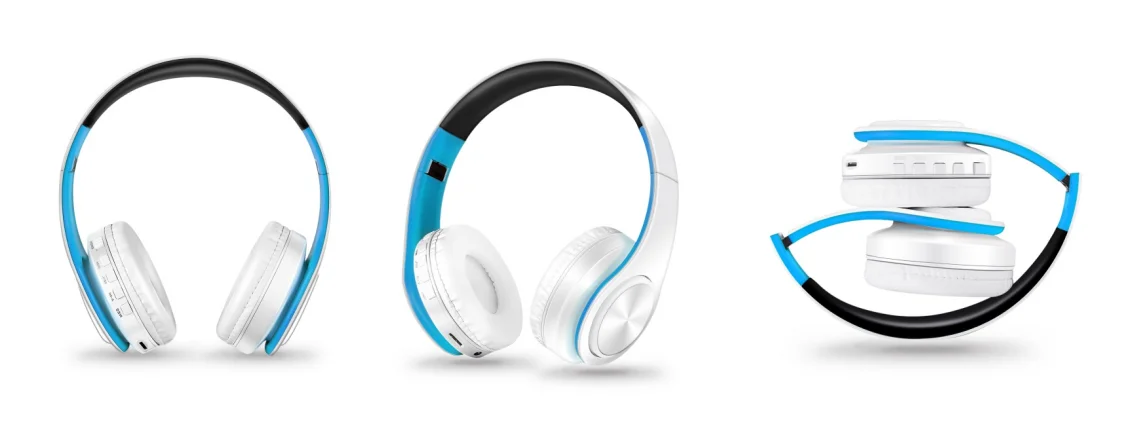 HIFI Stereo Earphones Bluetooth Headphone Music FM and Support SD