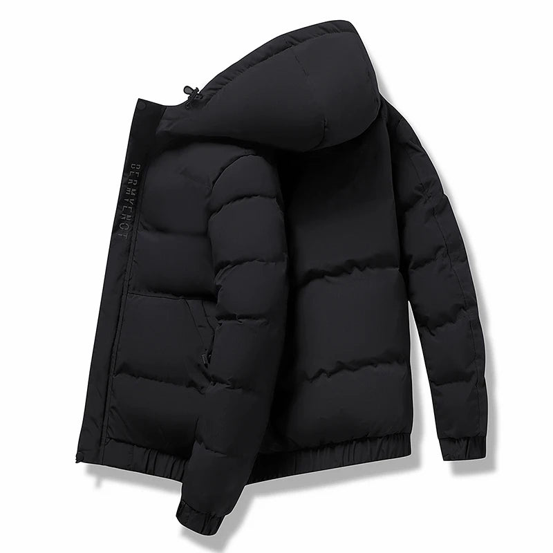 Men Parkas Thick Warm Hooded Coat Cotton-padded Puffer Jacket Man Casual Quilted Jacket Autumn Winte - Product details
